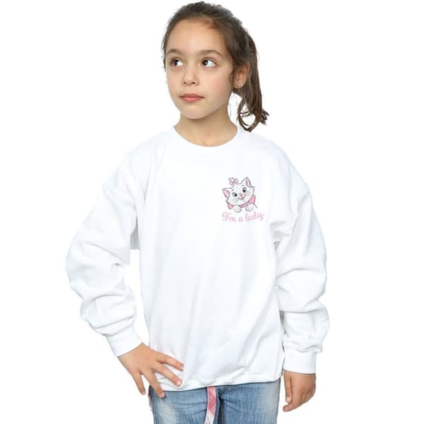Disney Girls Aristocats Marie I´m A Lady Breast Print Sweatshirt