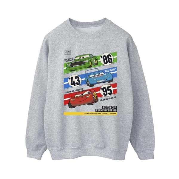 Disney Womens/Ladies Cars Piston Cup Champions Sweatshirt Sports Grey L