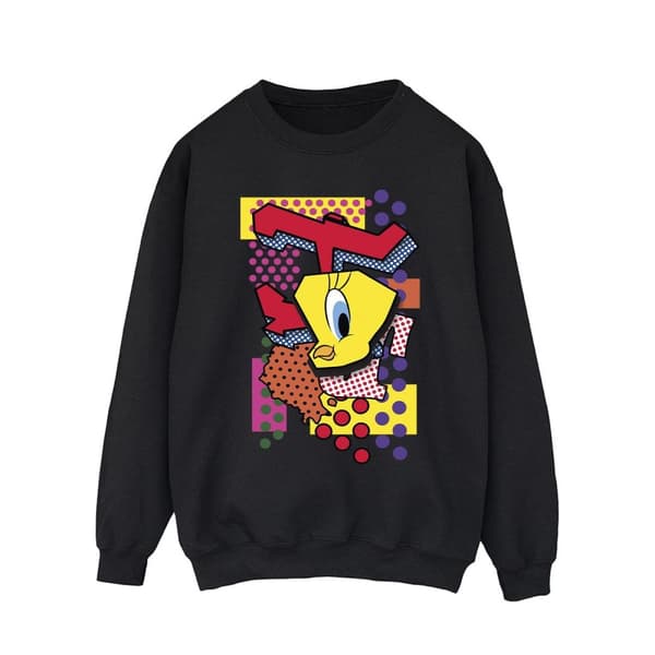 Looney Tunes Mens Tweety Pop Art Sweatshirt