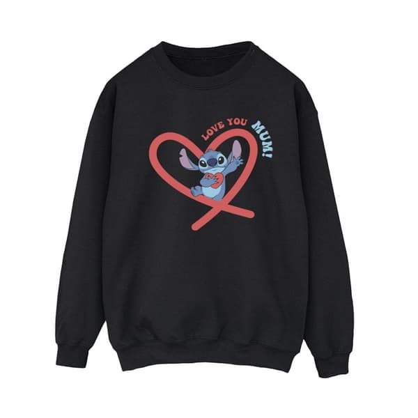 Disney Dam/Tjej Lilo & Stitch Love You Mum Sweatshirt