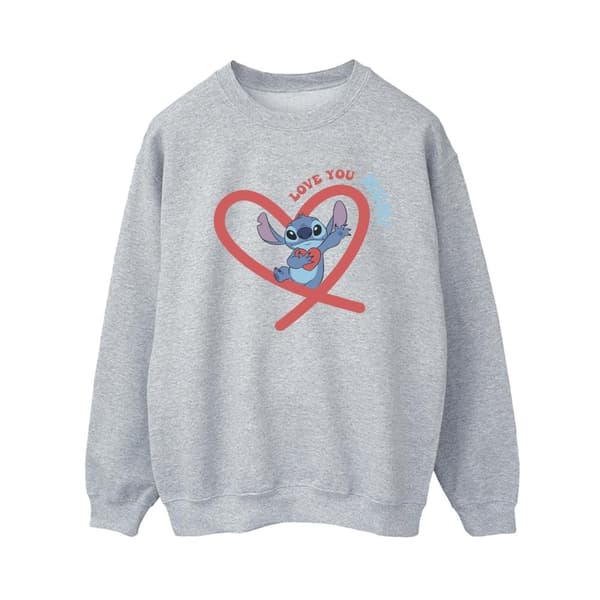 Disney Dam/Tjej Lilo & Stitch Love You Mum Sweatshirt