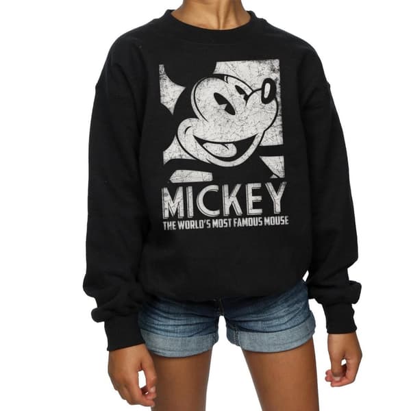 Disney Girls Mickey Mouse Most Famous Sweatshirt