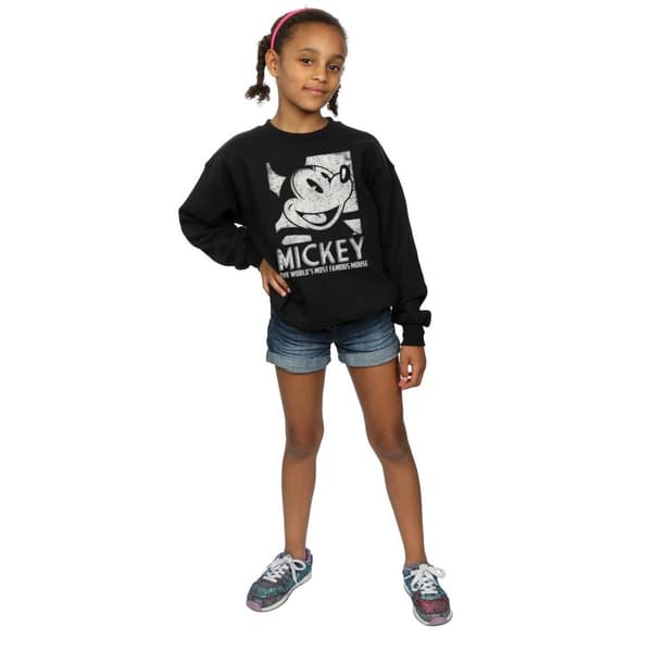 Disney Girls Mickey Mouse Most Famous Sweatshirt