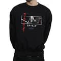 Miniatyrbild 3 av 4: Star Wars: The Rise of Skywalker Star Wars The Rise Of Skywalker Kylo Ren Katakana Art Stripe Sweatshirt för herrar