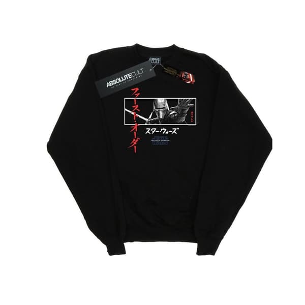 Star Wars: The Rise of Skywalker Star Wars The Rise Of Skywalker Kylo Ren Katakana Art Stripe Sweatshirt för herrar