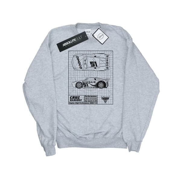 Disney Dam/Tjej Cars Cruz Ramirez Blueprint Sweatshirt