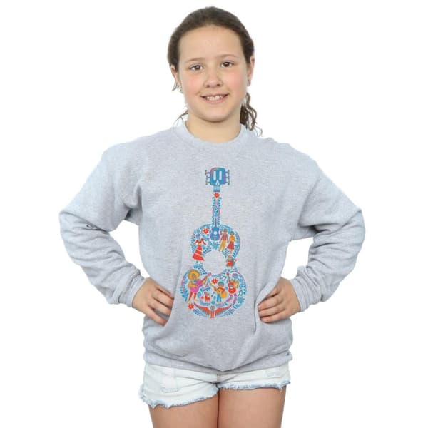 Disney Sweatshirt med gitarrmönster från Coco för flickor