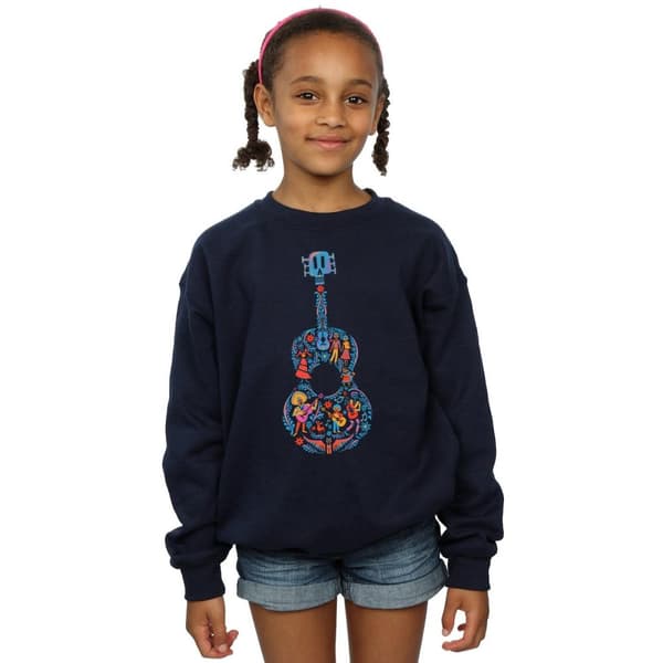 Disney Sweatshirt med gitarrmönster från Coco för flickor