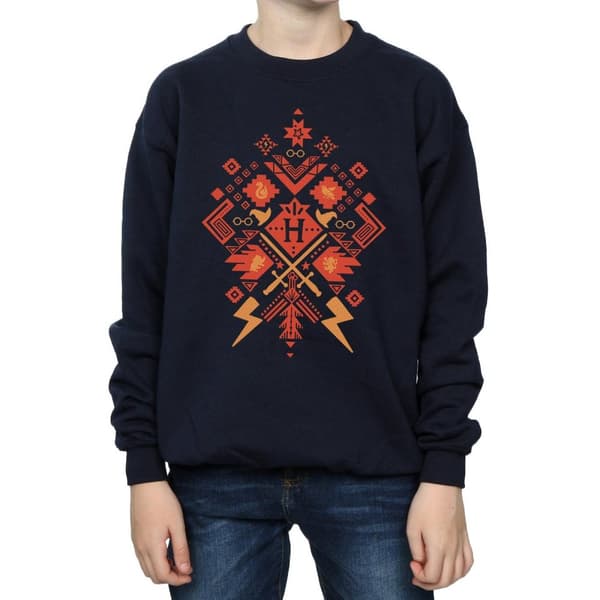 Harry Potter Boys Christmas Fair Isle Sweatshirt