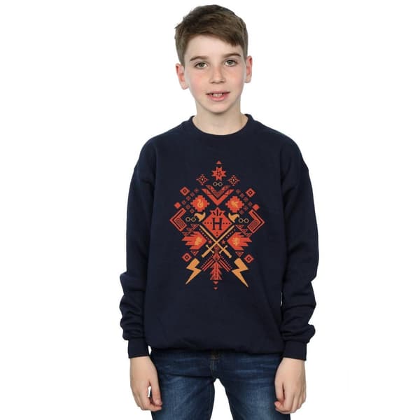 Harry Potter Boys Christmas Fair Isle Sweatshirt