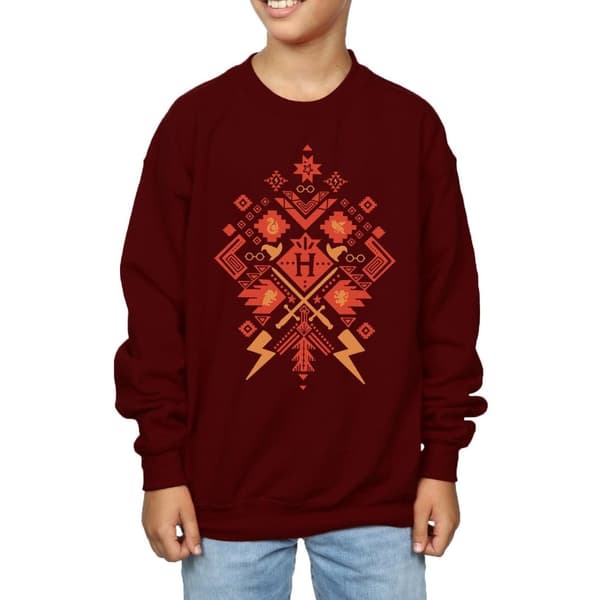 Harry Potter Boys Christmas Fair Isle Sweatshirt