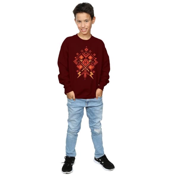 Harry Potter Boys Christmas Fair Isle Sweatshirt