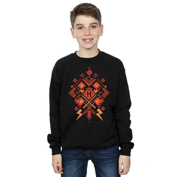 Harry Potter Boys Christmas Fair Isle Sweatshirt