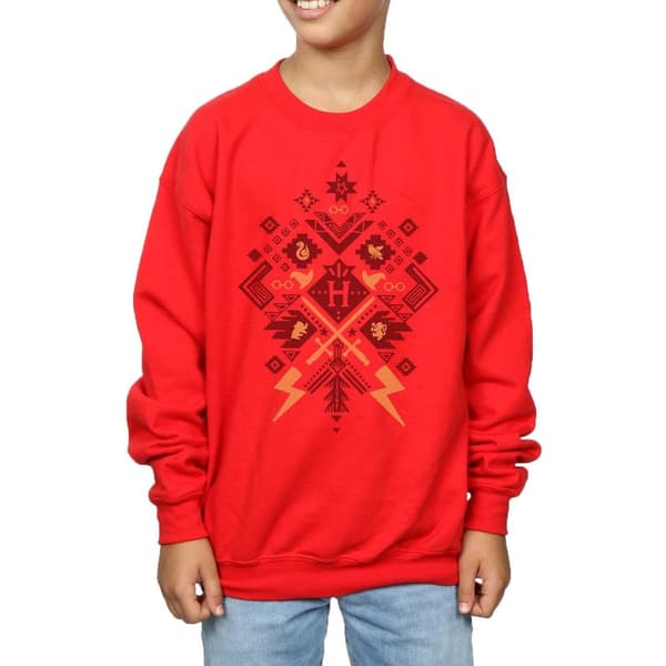 Harry Potter Boys Christmas Fair Isle Sweatshirt