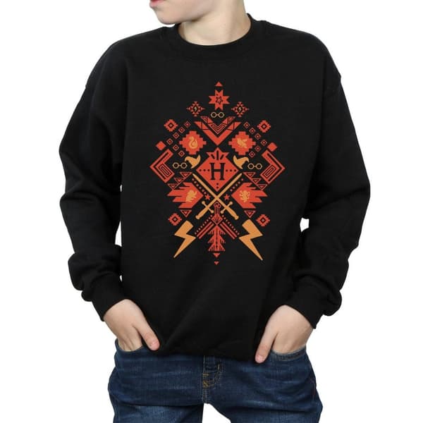 Harry Potter Boys Christmas Fair Isle Sweatshirt
