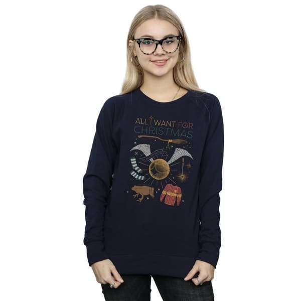 Harry Potter Womens/Ladies All I Want For Christmas Sweatshirt