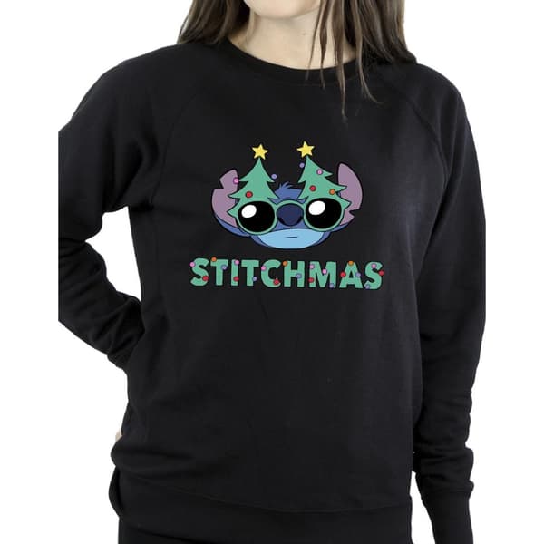 Disney Dam/Tjej Lilo & Stitch Stitchmas Glasses Sweatshirt