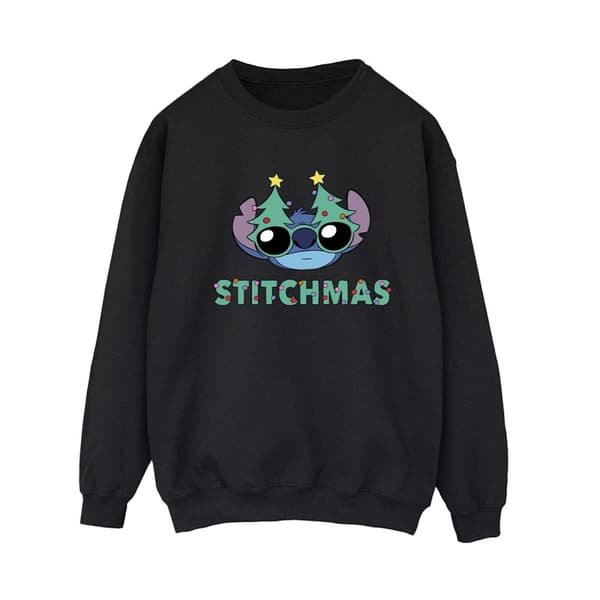 Disney Dam/Tjej Lilo & Stitch Stitchmas Glasses Sweatshirt