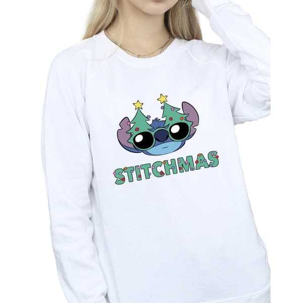 Disney Dam/Tjej Lilo & Stitch Stitchmas Glasses Sweatshirt