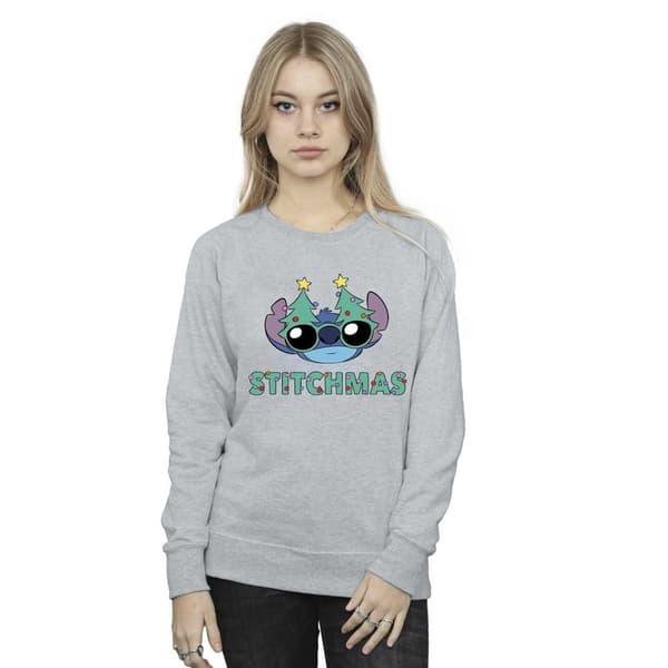 Disney Dam/Tjej Lilo & Stitch Stitchmas Glasses Sweatshirt