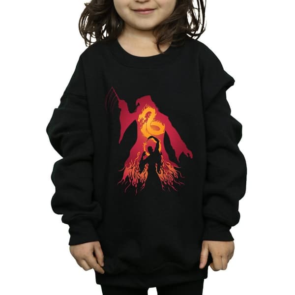 Harry Potter Sweatshirt med silhuett av Dumbledore för flickor