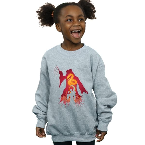 Harry Potter Sweatshirt med silhuett av Dumbledore för flickor