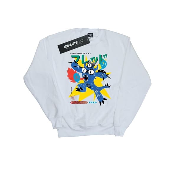 Disney Big Hero 6 Fred Ultimate Kaiju-tröja för damer/kvinnor White XL