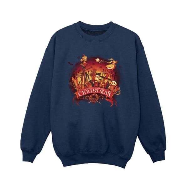 Disney Boys The Nightmare Before Christmas Scary Christmas Sweatshirt