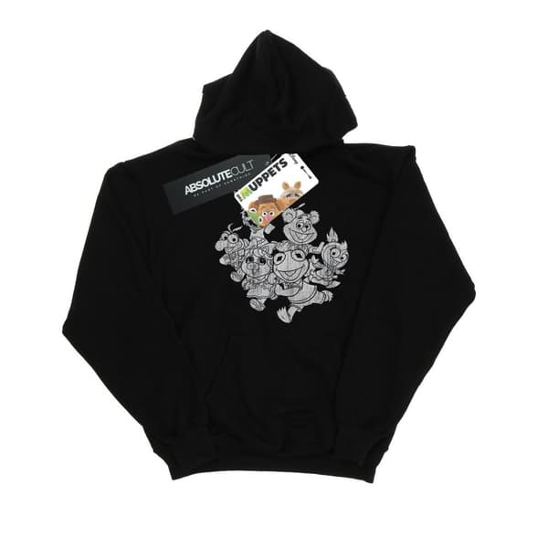 Disney Mens The Muppets Muppet Babies Mono Group Hoodie