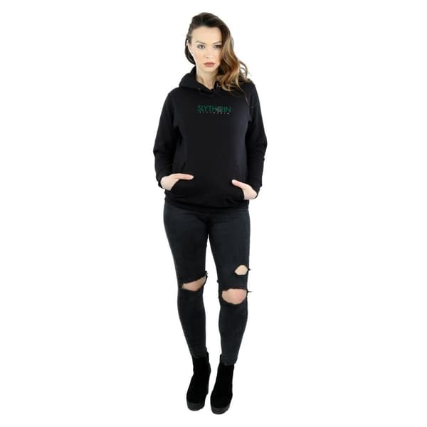 Harry Potter Womens/Ladies Slytherin Text Hoodie