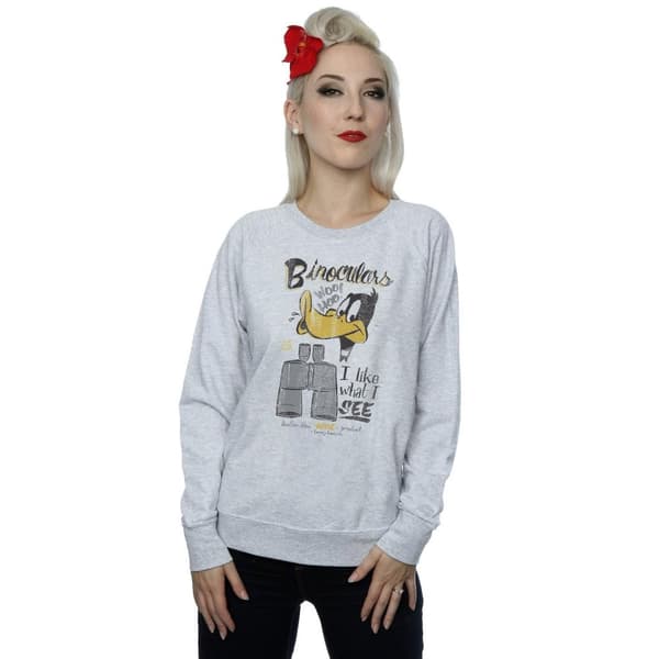 Looney Tunes Dam/Tjej Daffy Duck - Sweatshirt med kikare