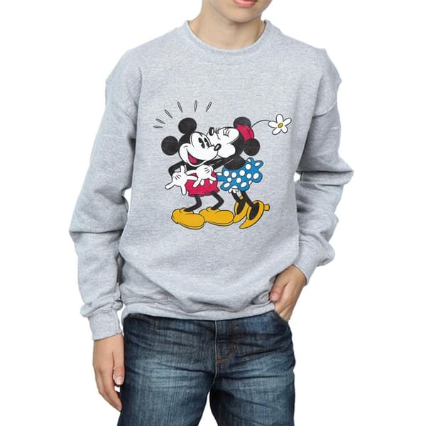 Disney Boys Mickey Mouse Mickey And Minnie Kiss Sweatshirt