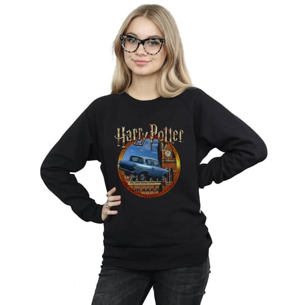 Harry Potter Sweatshirt - Flygande bil, dam/dam