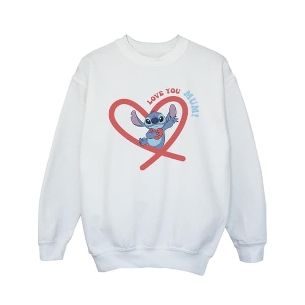 Disney Lilo & Stitch Love You Mum-tröja för flickor