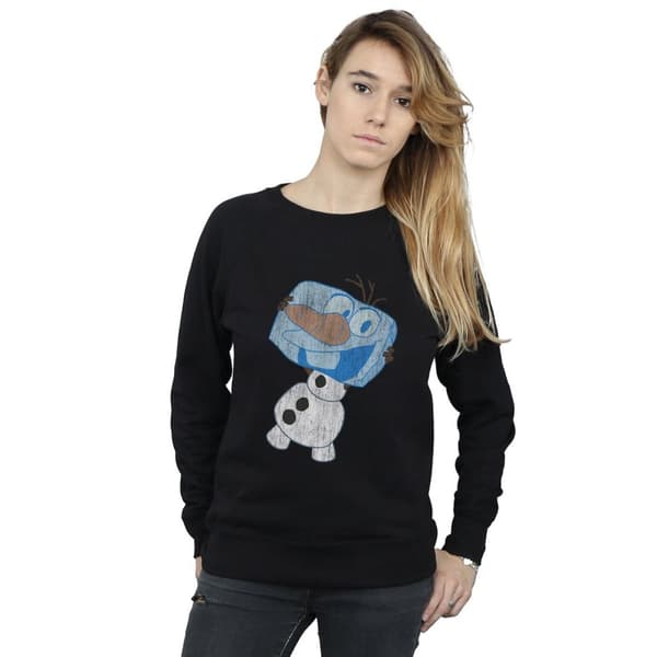 Disney Womens/Ladies Frozen Olaf Ice Cube Sweatshirt
