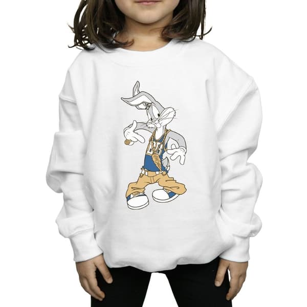 Looney Tunes Girls Bugs Bunny Rapper Sweatshirt