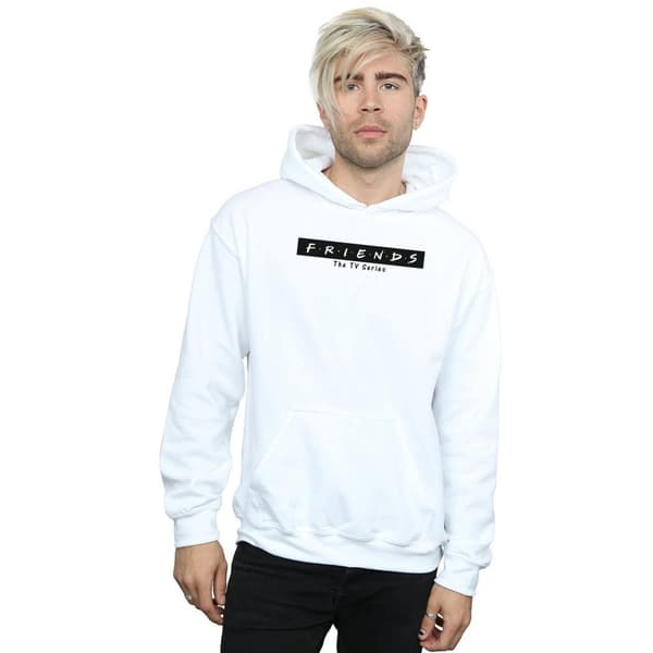 Friends Mens Logo Block Hoodie