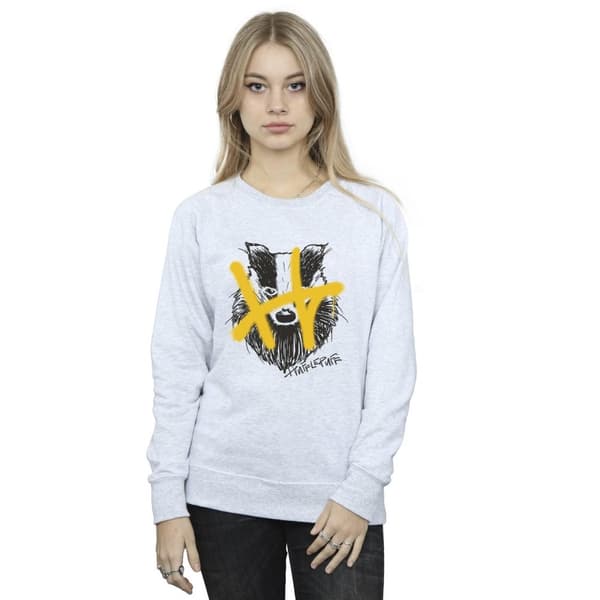 Harry Potter Hufflepuff Pop Spray-tröja för damer/kvinnor