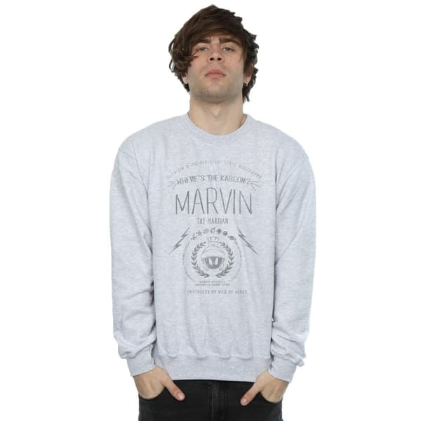 Looney Tunes Mens Marvin The Martian Where´s The Kaboom Sweatshirt
