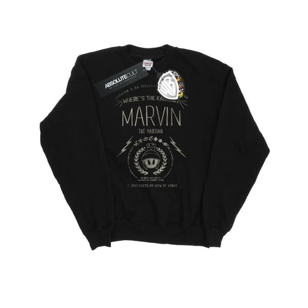 Looney Tunes Mens Marvin The Martian Where´s The Kaboom Sweatshirt