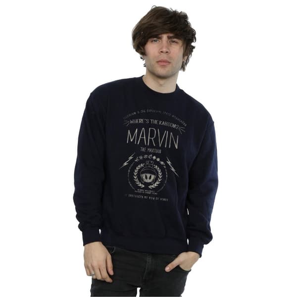 Looney Tunes Mens Marvin The Martian Where´s The Kaboom Sweatshirt