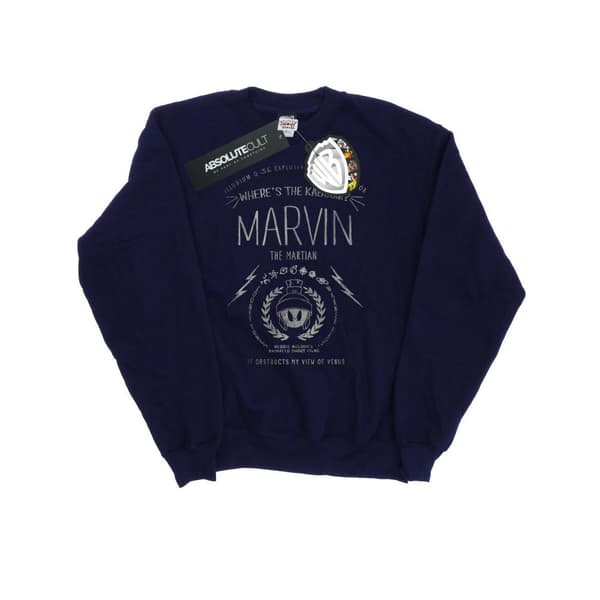 Looney Tunes Mens Marvin The Martian Where´s The Kaboom Sweatshirt