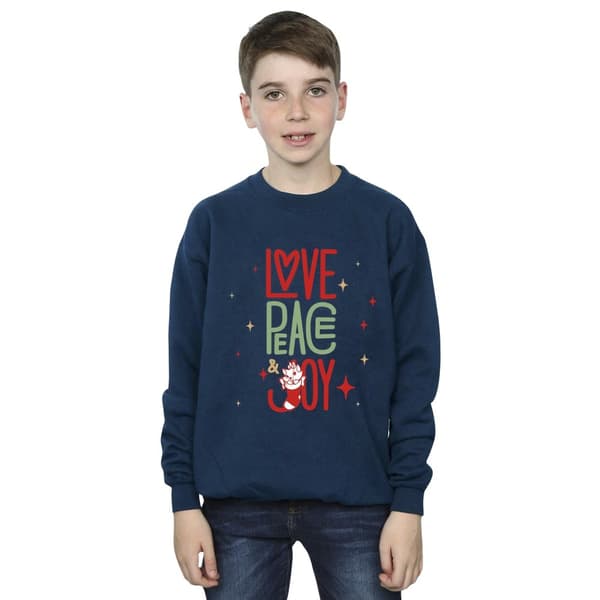 Disney Pojkar Aristocats Marie Love Peace Joy Sweatshirt
