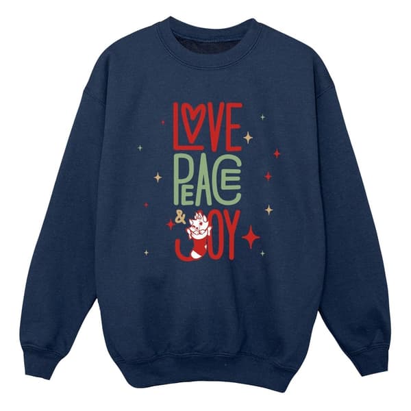 Disney Pojkar Aristocats Marie Love Peace Joy Sweatshirt
