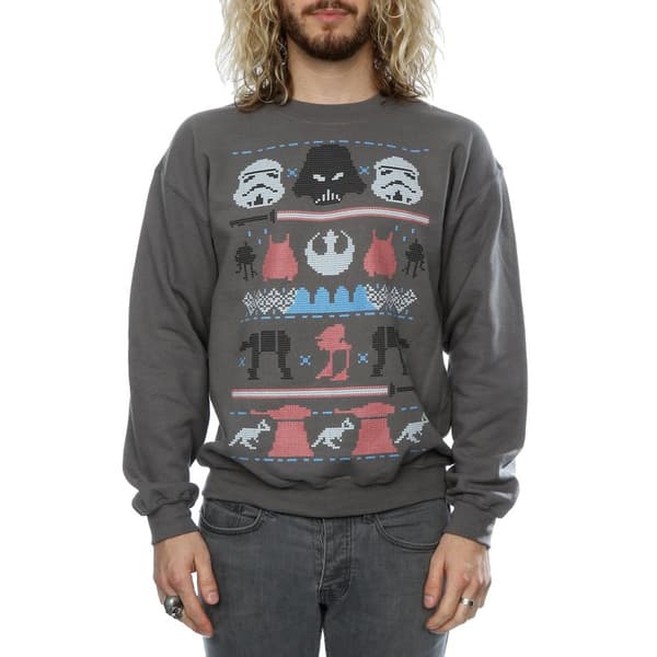 Star Wars Dark Side Fair Isle-jultröja för herrar