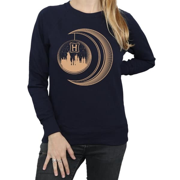Harry Potter Dam/Tjej Hogwarts Moon Sweatshirt
