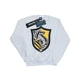 Miniatyrbillede 1 af 5: Harry Potter Girls Hufflepuff Crest Flat Sweatshirt