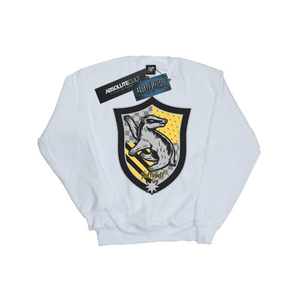Harry Potter Girls Hufflepuff Crest Flat Sweatshirt