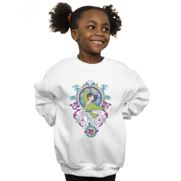 Disney Sweatshirt med Mulan-prydnader för flickor