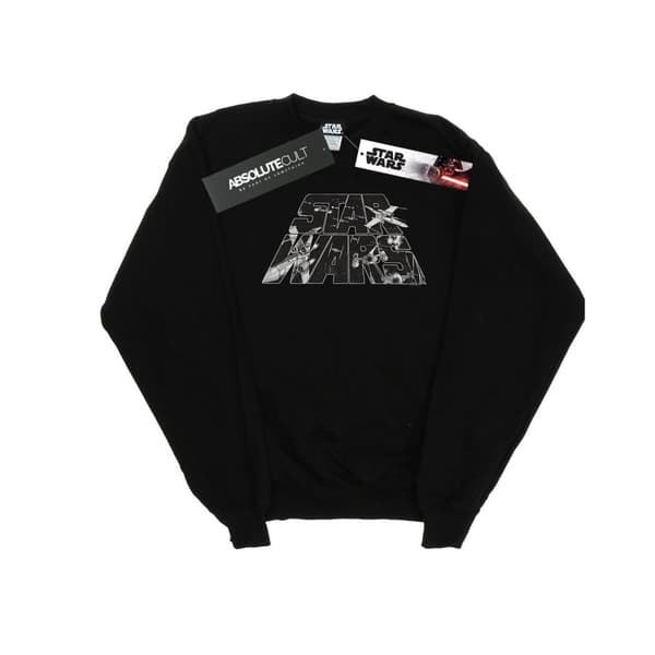 Star Wars Girls Logo Space Sketch Sweatshirt